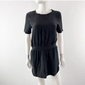 Anine Bing Black Short Sleeve Silk Mini T Shirt Dress Size XS - EUC